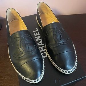 Chanel Leather Espadrilles